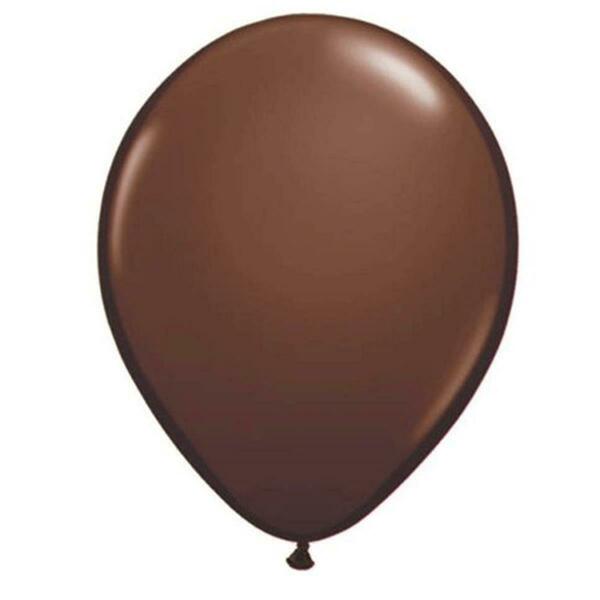 Mayflower Distributing 11 in. Latex Balloon, Chocolate Brown 9088